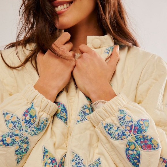 NEW Free people Quinn quilted jacket